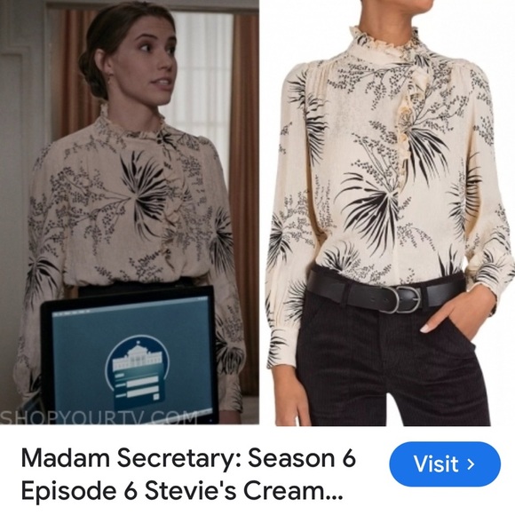 BA&SH blouse size L NWT - Picture 8 of 14